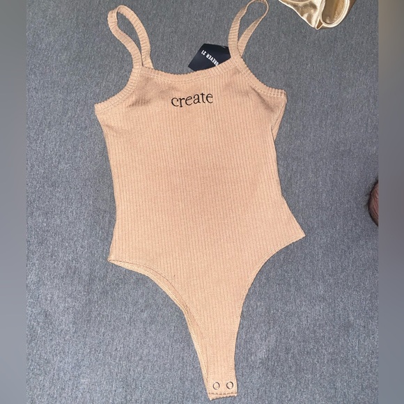 Brown tank top bodysuit - Picture 1 of 2
